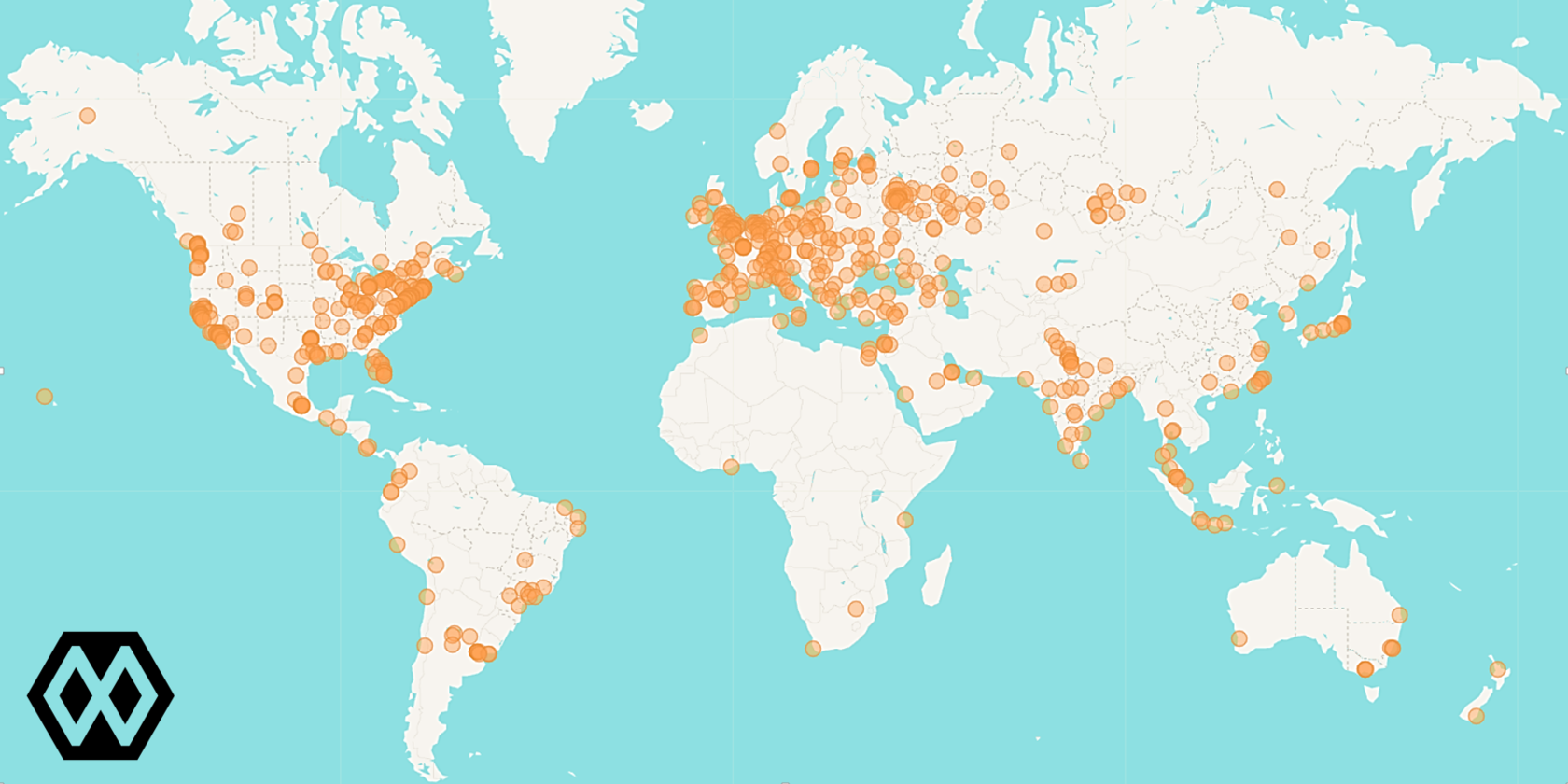 BCI 101 Participation map